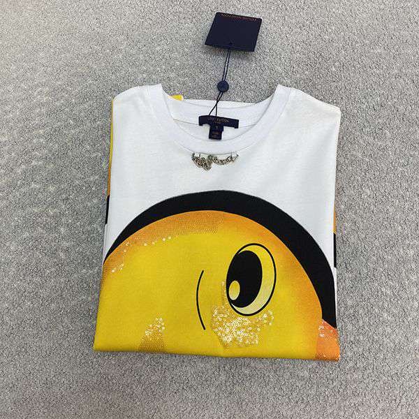 【ルイヴィトン レプリカ】アヒルの子 プリント Tシャツ 1AFTR8